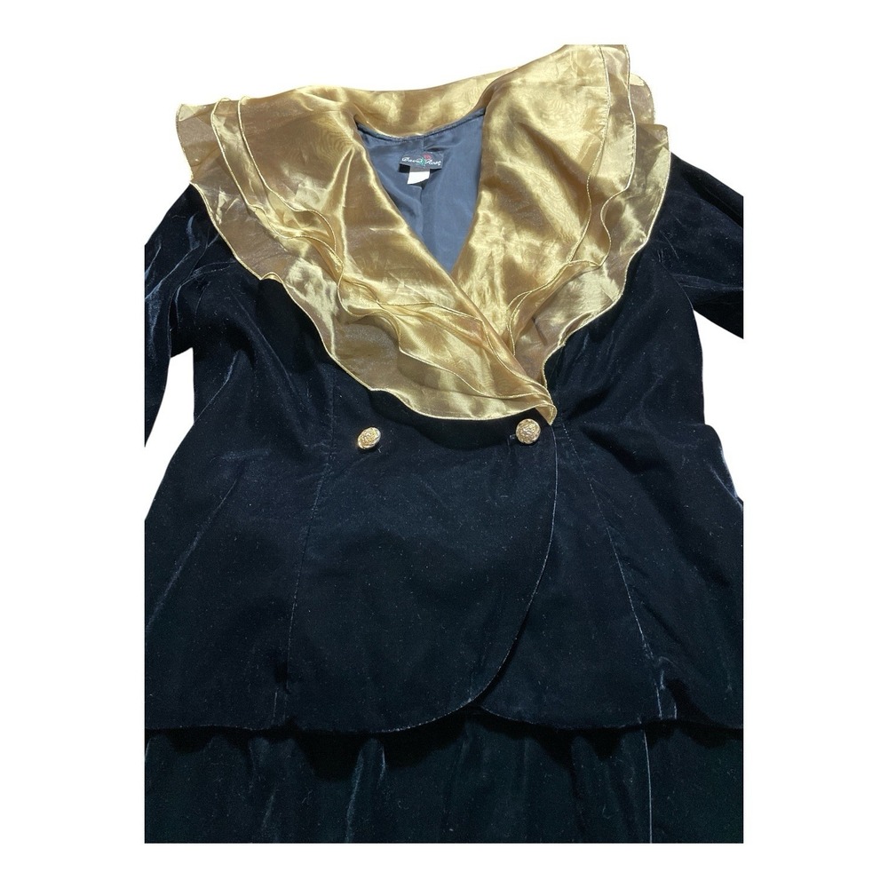 Vintage David Rose 2 Piece Suit Absolutely Stunning And Rare Gold And Black - Picture 4 of 7